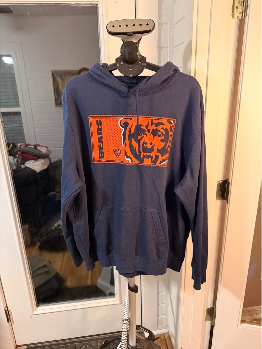 Chicago Bears NFL Team Apparel Navy Pullover Hoodie